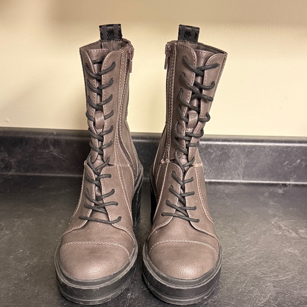 Rocket Dog Grey Moto Boots